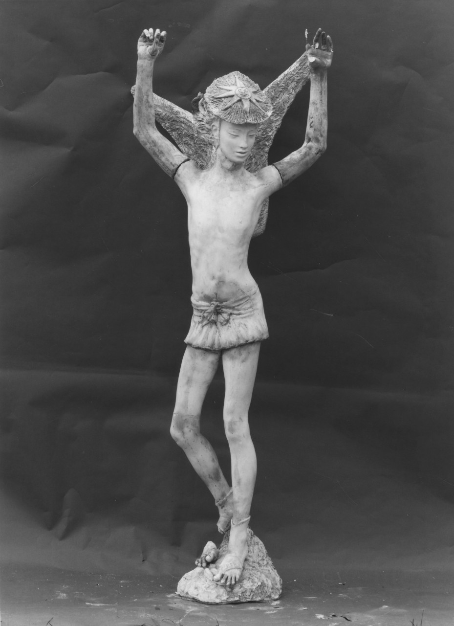 figura alata (scultura) di Berti Antonio (sec. XX)