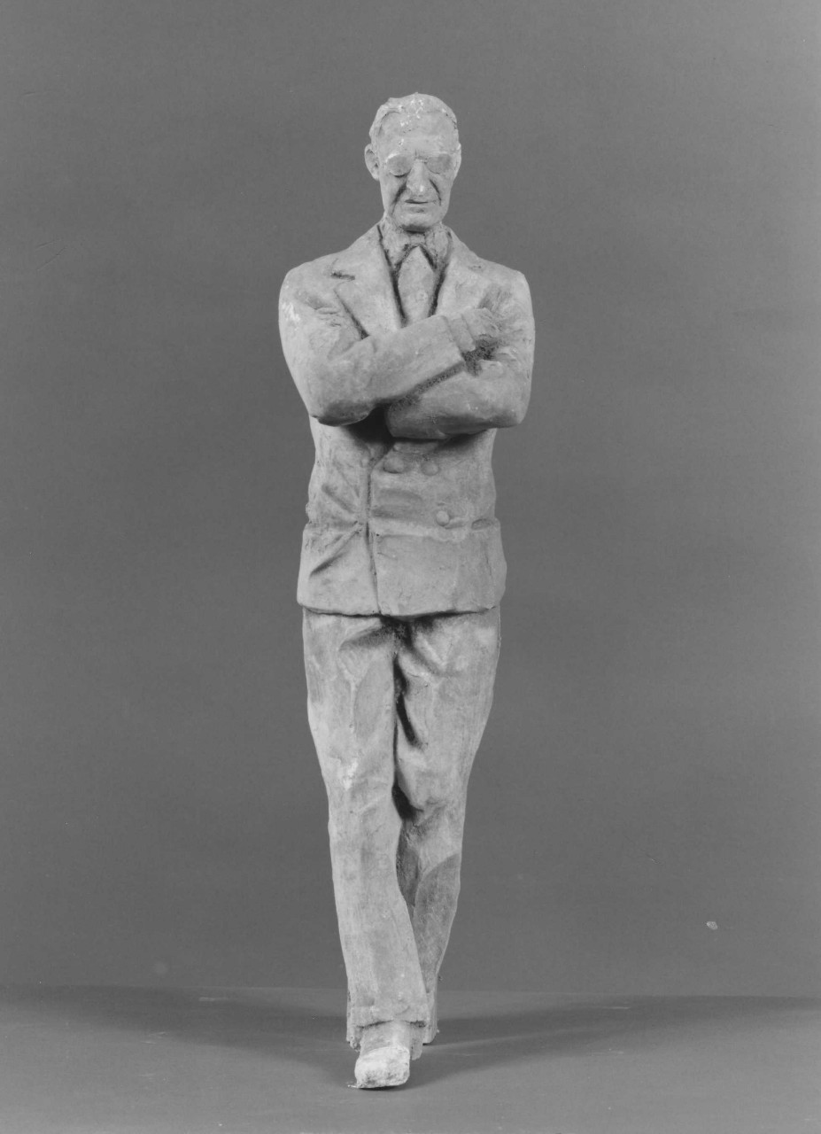 Alcide De Gasperi (scultura) di Berti Antonio (sec. XX)