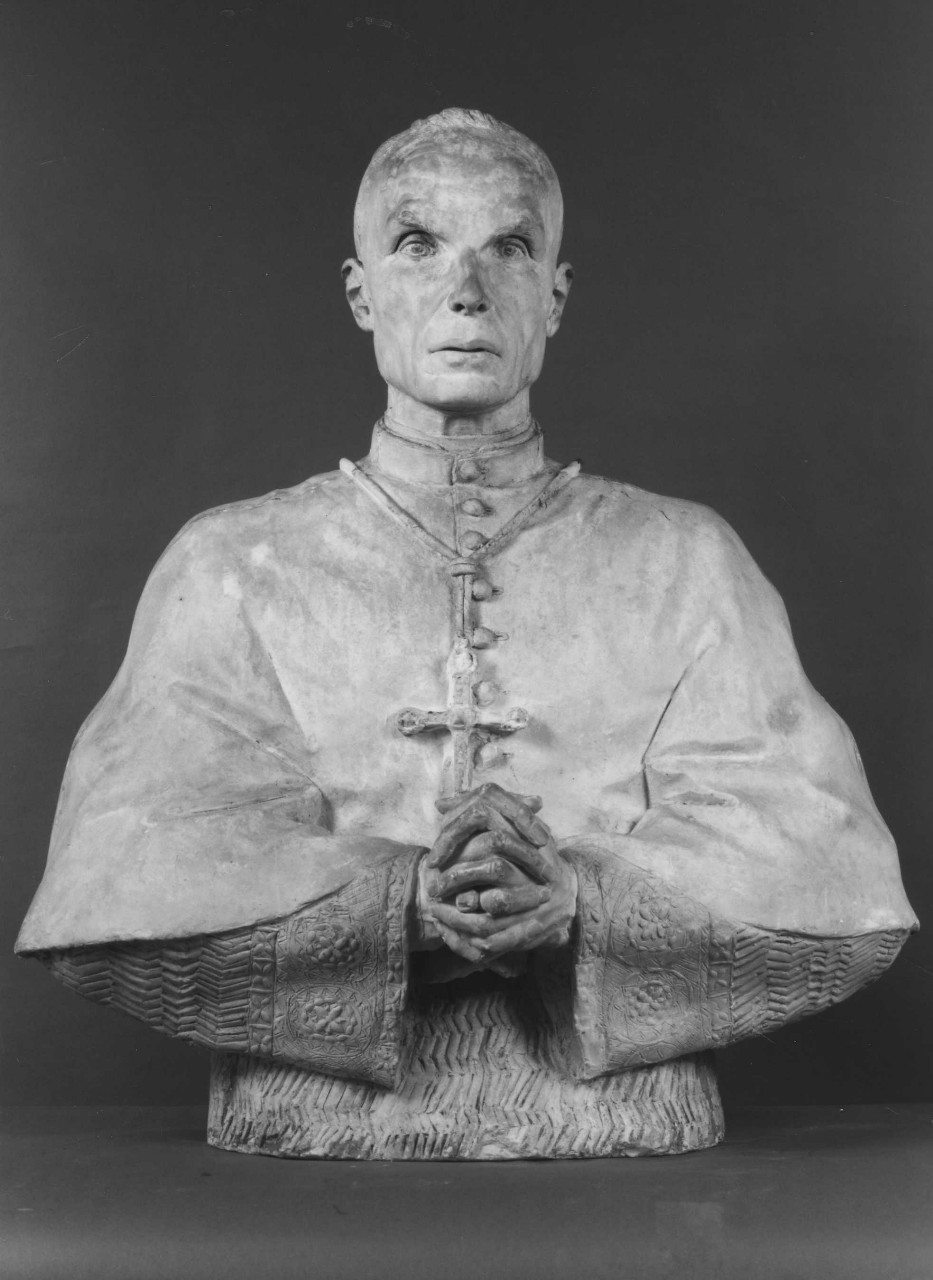 busto ritratto del Cardinale Elia Dalla Costa (scultura) di Berti Antonio (sec. XX)