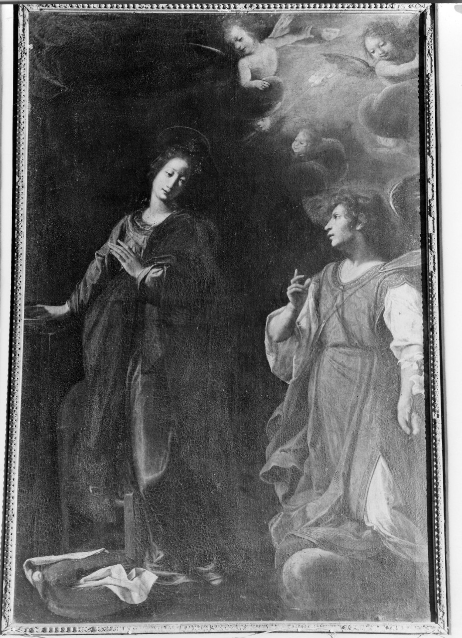 Annunciazione (dipinto) di Tarchiani Filippo (attribuito) (secondo quarto sec. XVII)