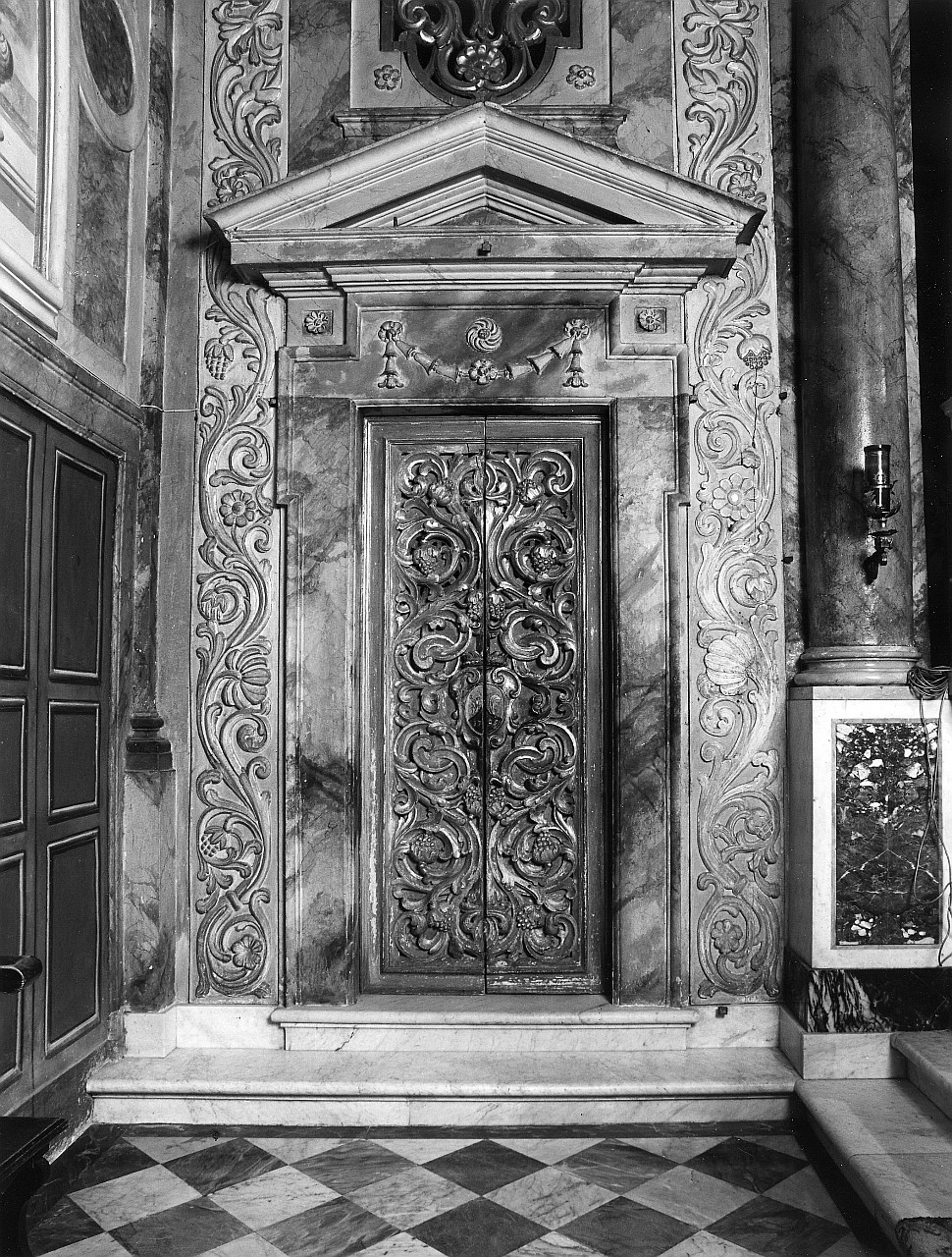 mostra di porta, serie - bottega fiorentina (inizio sec. XVIII)