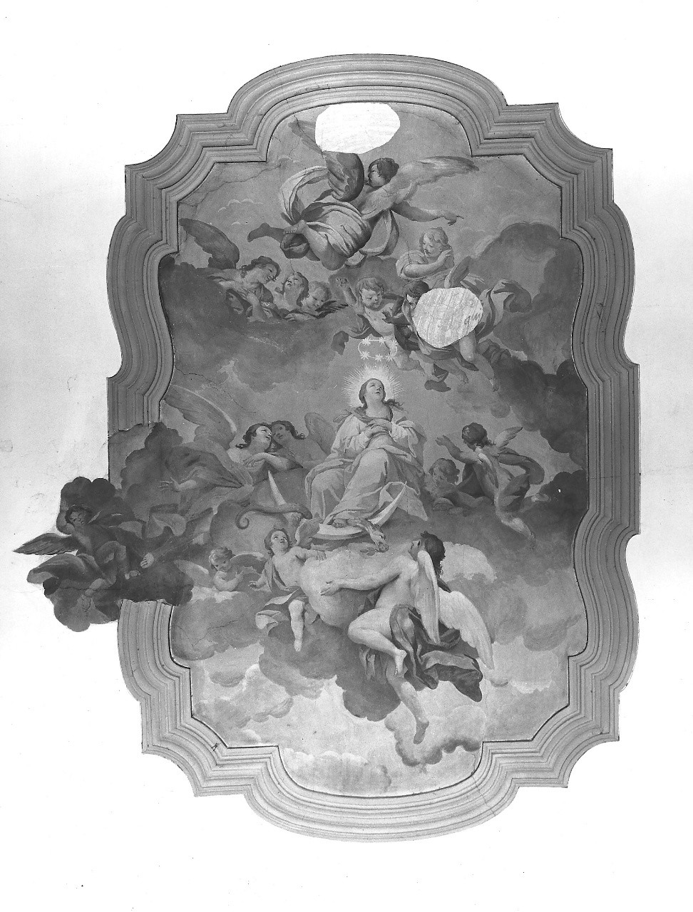 Madonna Assunta con angeli (volta) di Lapi NiccolÃ² Francesco (attribuito) (prima metà sec. XVIII, sec. XVIII)