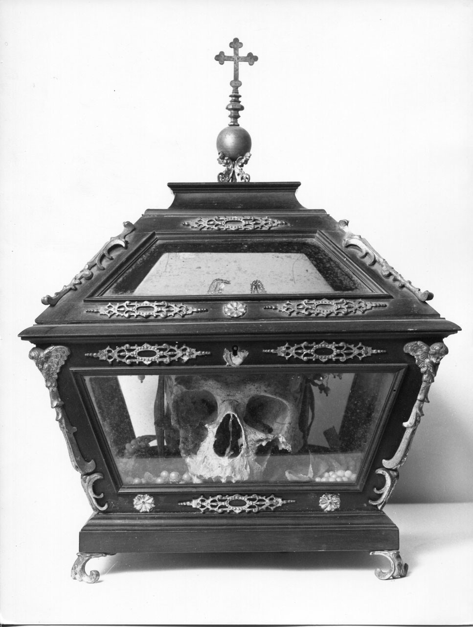 reliquiario a teca - a urna, serie - bottega fiorentina (secc. XVI/ XVII)