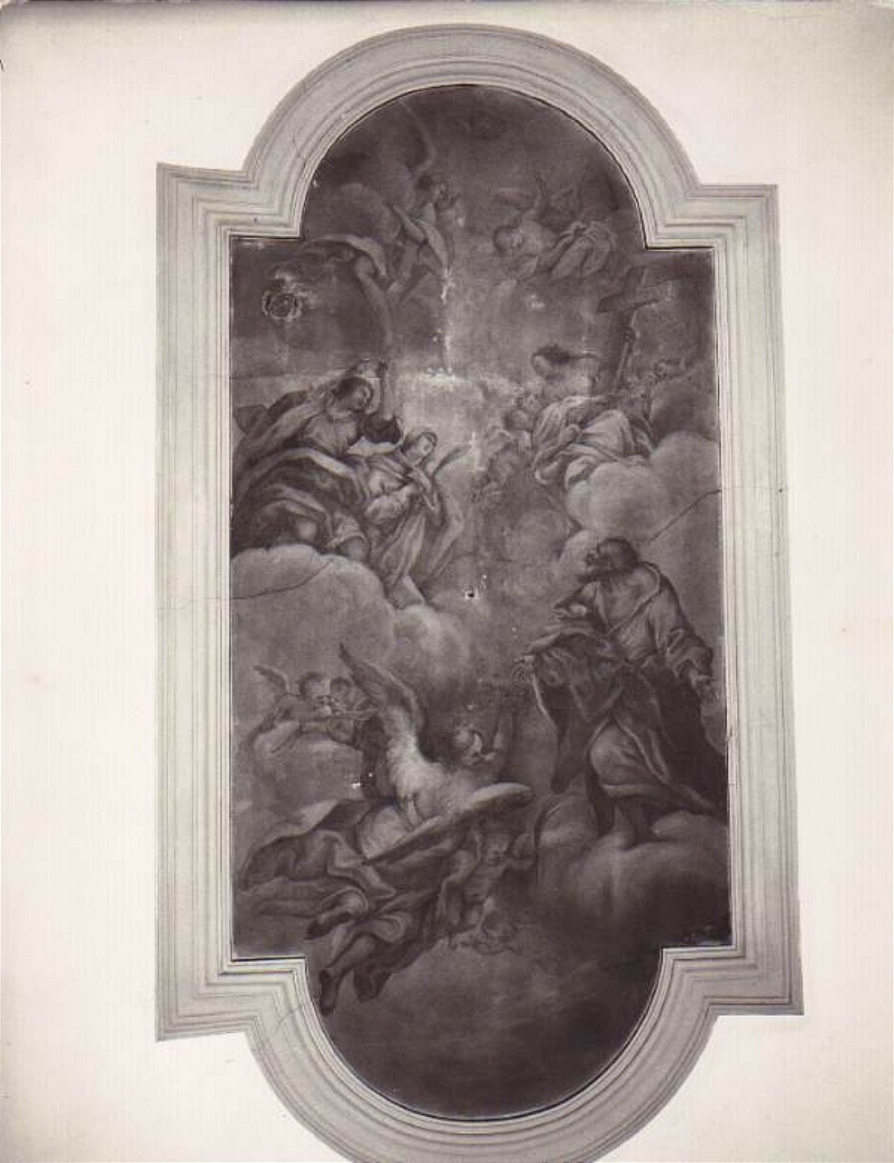 gloria di Santi (dipinto murale) - bottega toscana (sec. XIX)