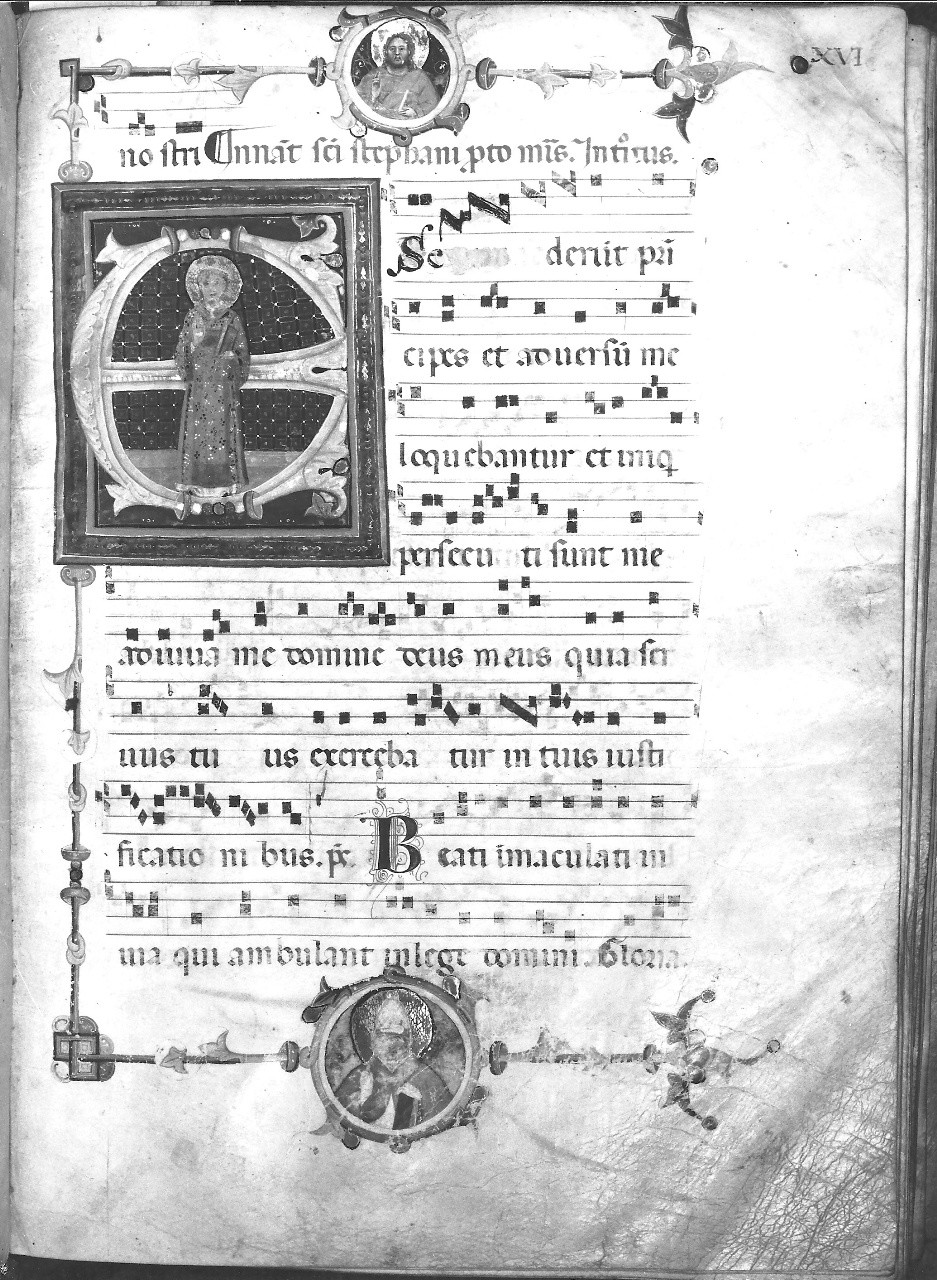 Cristo Pantocratore (miniatura) - ambito toscano (sec. XIV)