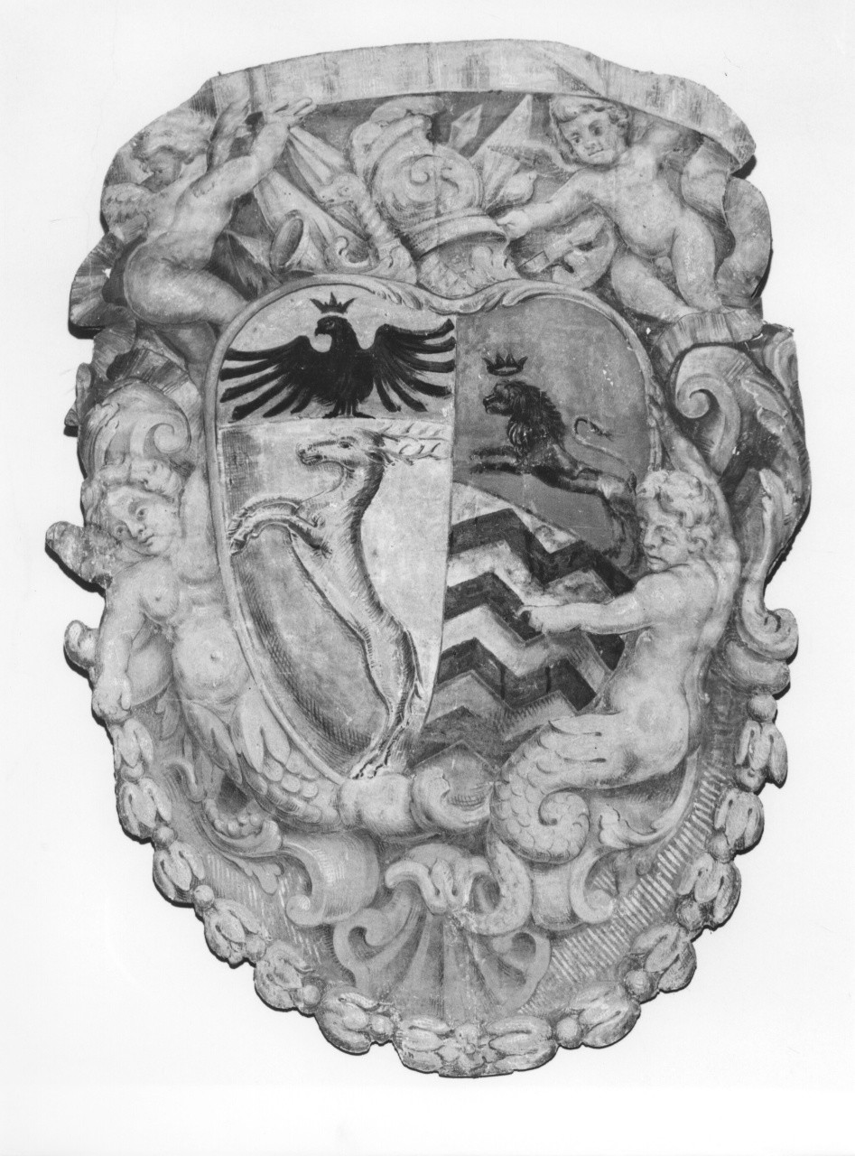 stemma gentilizio (dipinto) - ambito fiorentino (metà sec. XVII)