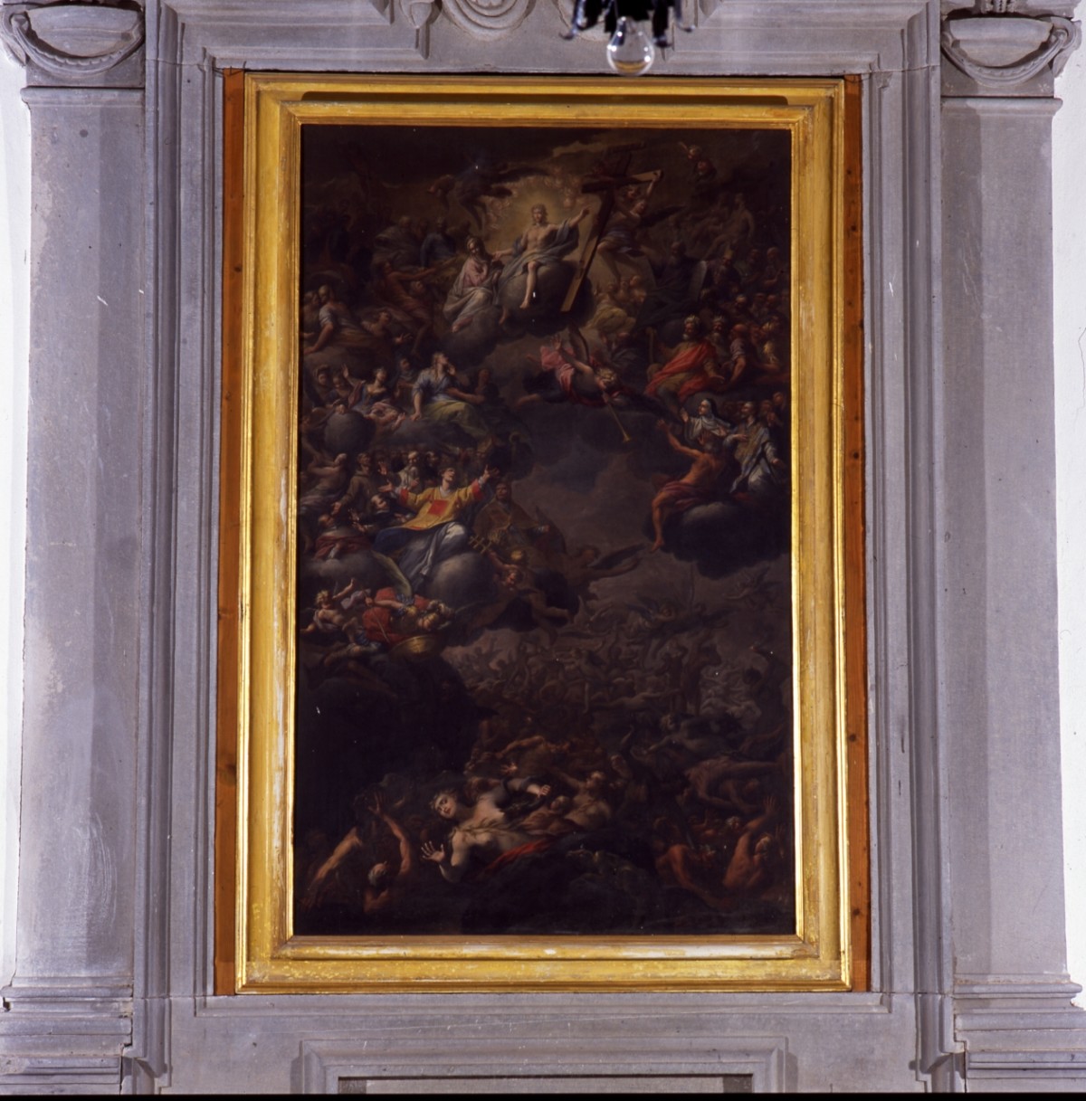 Giudizio Universale (dipinto) di Cinqui Giovanni (attribuito) (sec. XVIII)