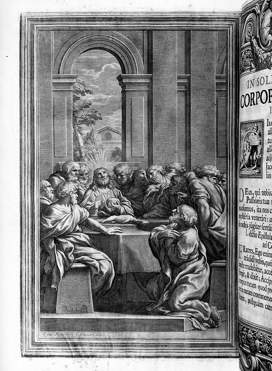 San Michele Arcangelo schiaccia il demonio (stampa) di Ferri Ciro, Bloemaert Cornelis (sec. XVII)