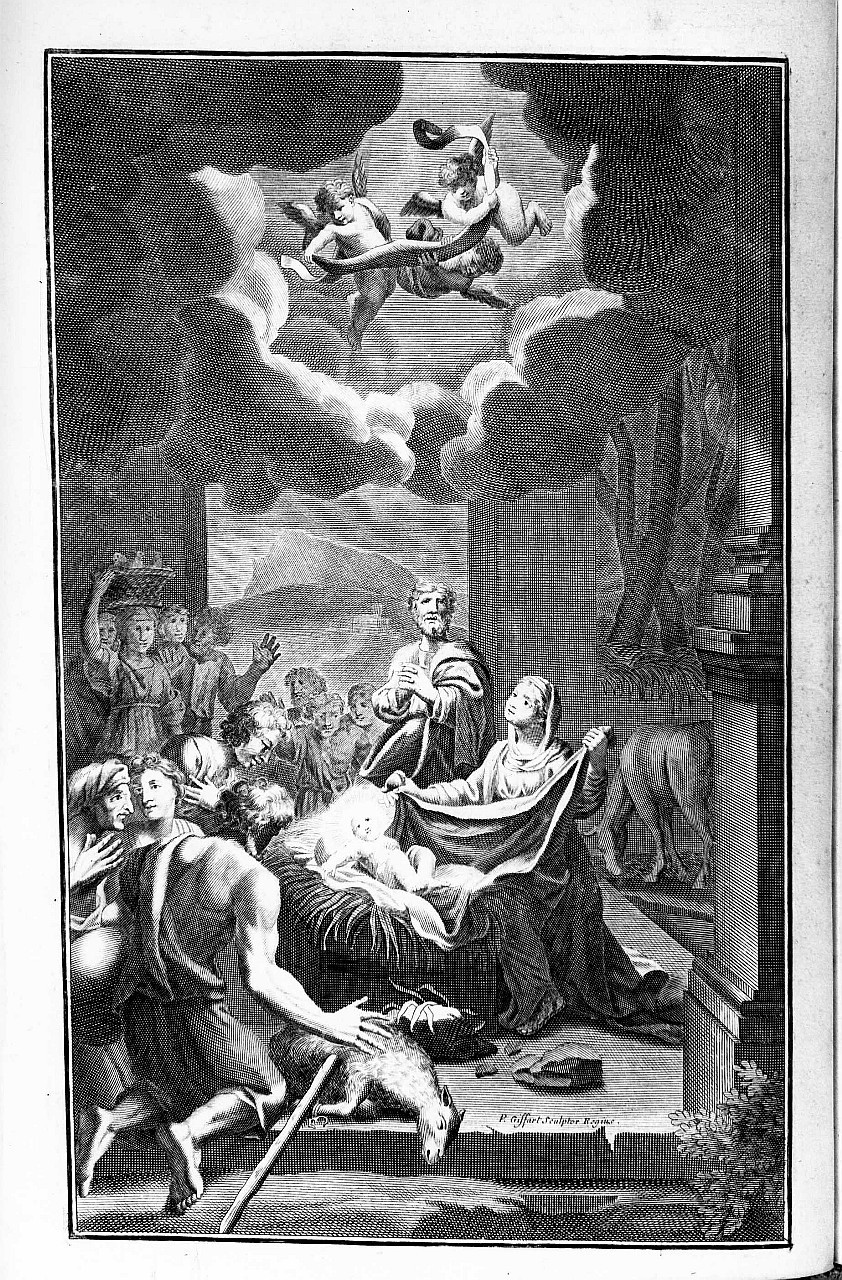 natività di Gesù (stampa) di Giffart Pierre (sec. XVII)