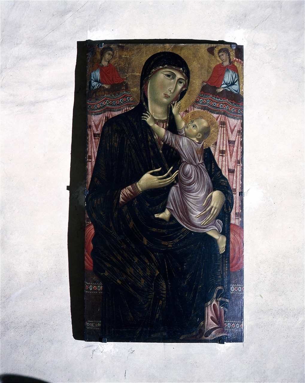 Madonna con Bambino (dipinto, frammento) - ambito fiorentino (sec. XIII)