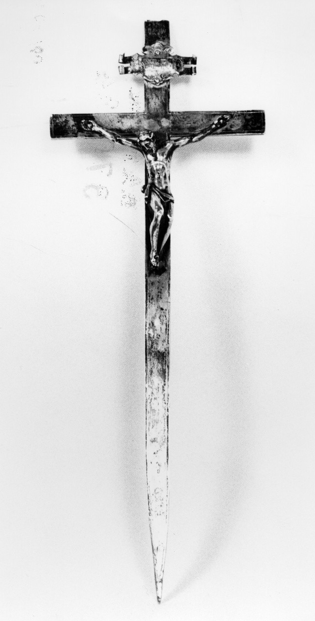 Cristo crocifisso (croce astile) - manifattura fiorentina (sec. XVII)