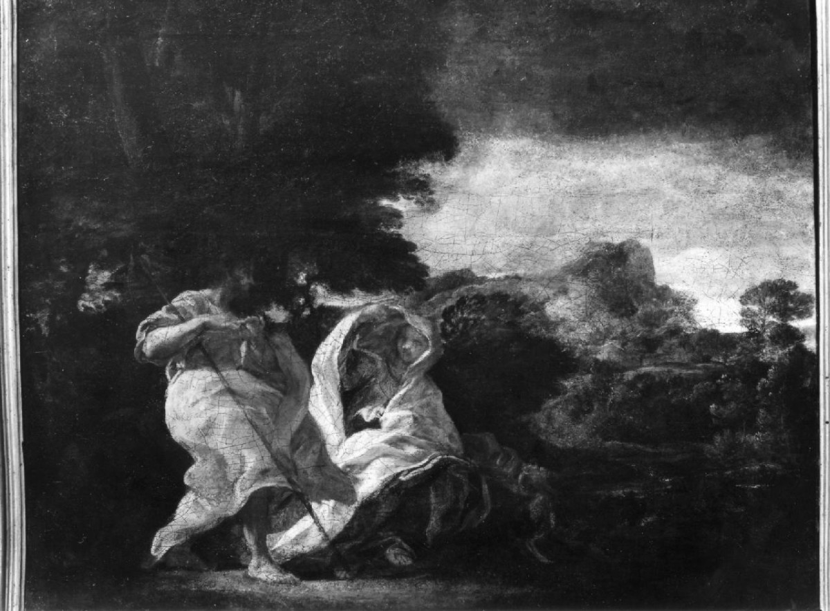 Giuda e Tamar (dipinto) di Gaulli Giovanni Battista detto Baciccio (terzo quarto sec. XVII)