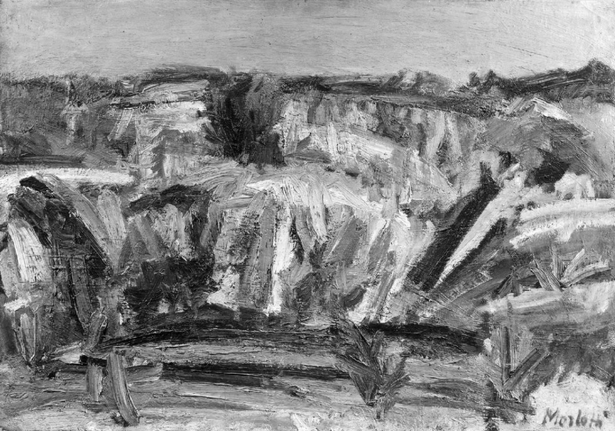 Estate, paesaggio (dipinto) di Morlotti Ennio (bottega) (sec. XX)