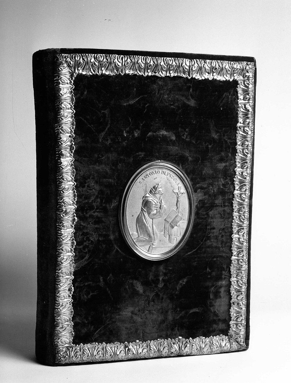 Sant'Antonio da Padova (coperta di libro) - ambito veneto (seconda metà sec. XVII)