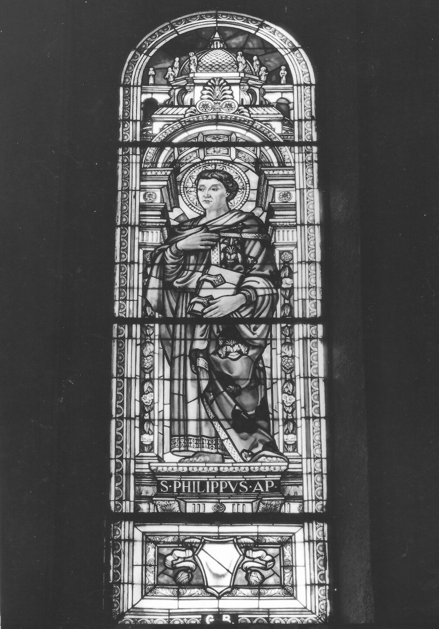 San Filippo Apostolo (vetrata) di Fanfani Rodolfo (sec. XX)