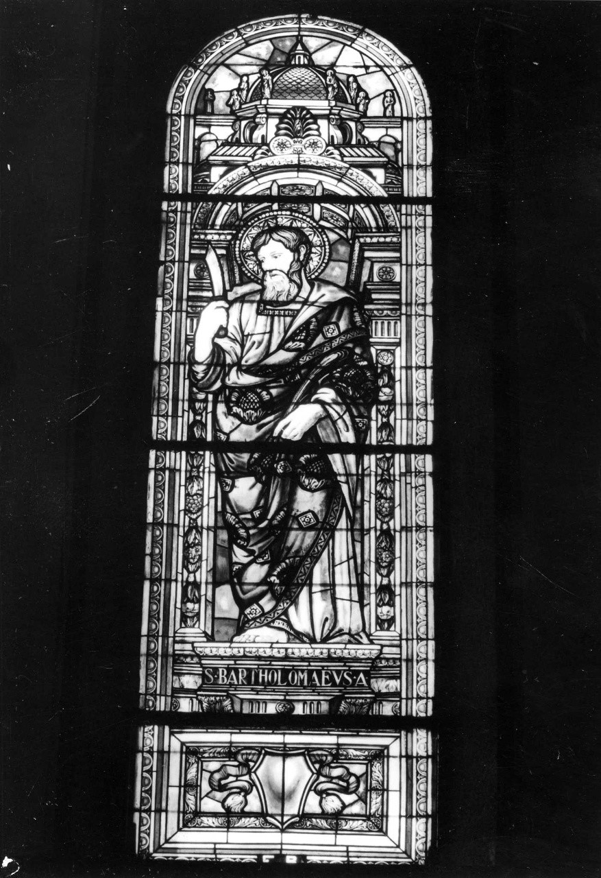 San Bartolomeo (vetrata) di Fanfani Rodolfo (sec. XX)