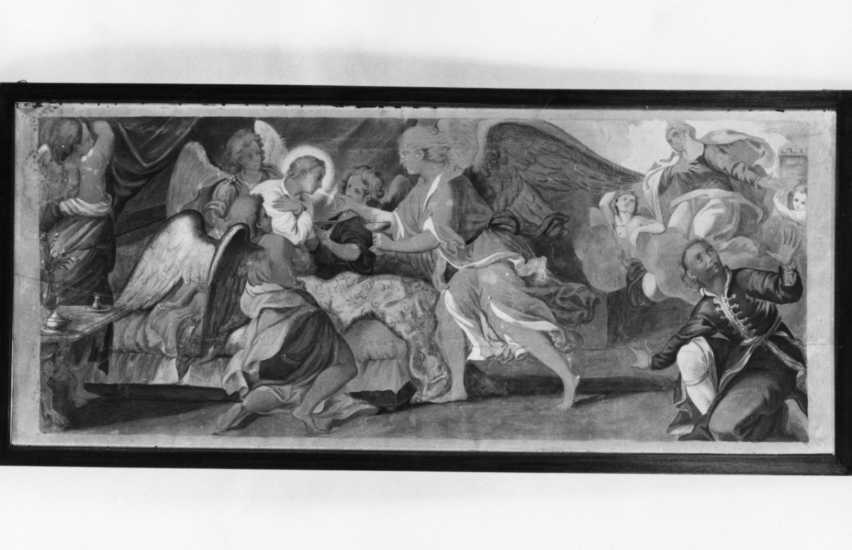 San Stanislao Kostka riceve la comunione (dipinto) di Pozzo Andrea (fine/ inizio secc. XVII/ XVIII)
