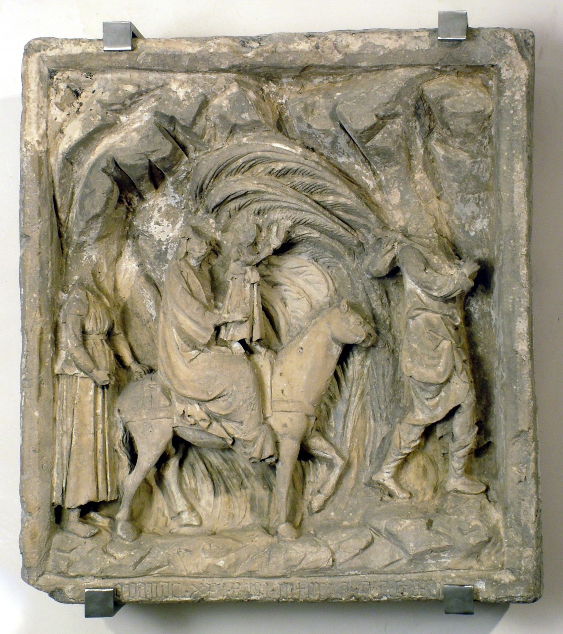 fuga in Egitto (rilievo) di Maestro di Castel di Sangro (sec. XV)