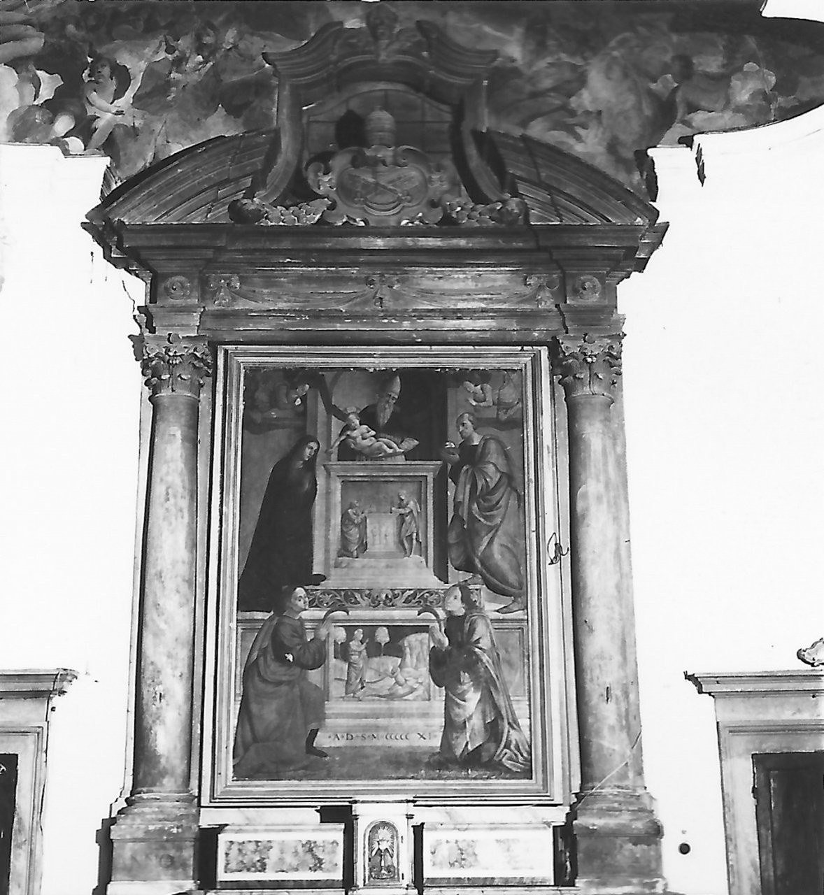 stemma papale (altare) - bottega fiorentina (sec. XVII)