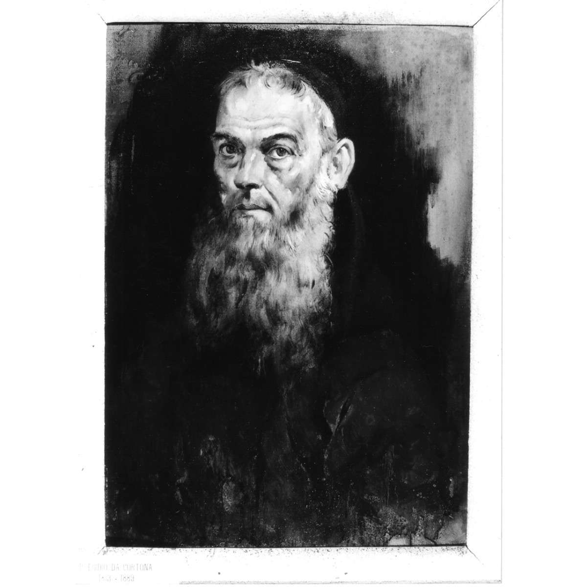 ritratto di Padre Egidio da Cortona (dipinto) di Ortino Michele (metà sec. XX)