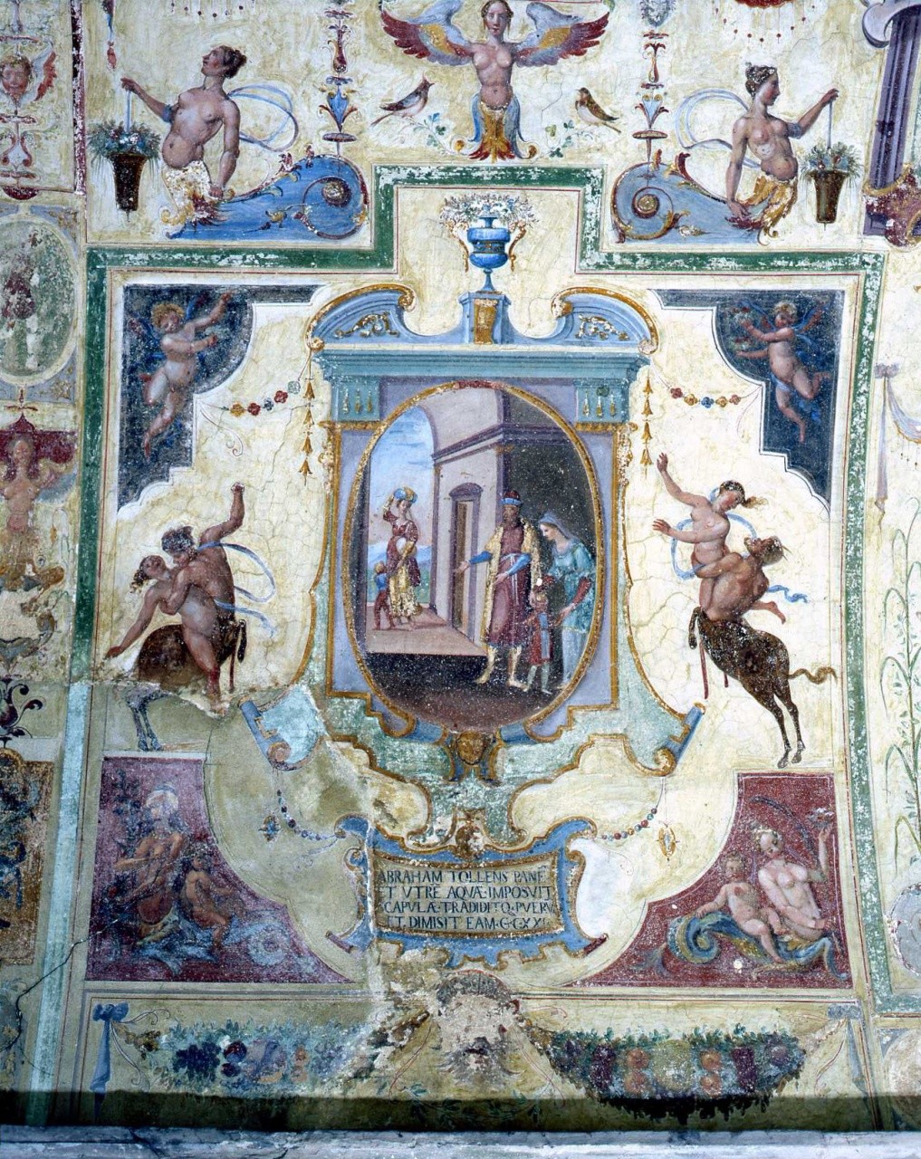 ripudio di Agar (dipinto murale) di Barbatelli Bernardino detto il Poccetti (bottega) (sec. XVII)