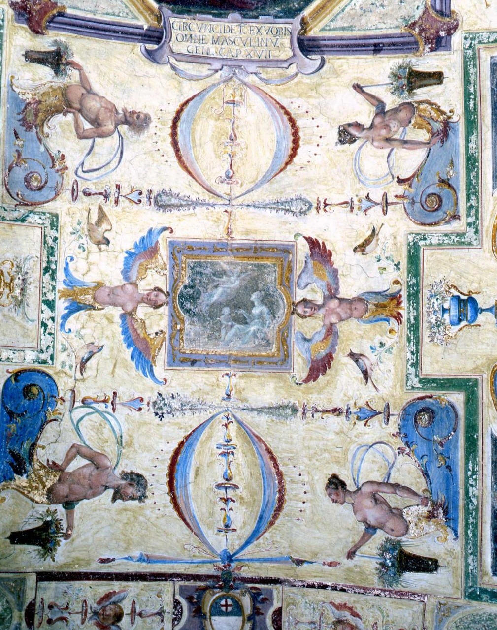 Agar e Ismaele nel deserto (dipinto murale) di Barbatelli Bernardino detto il Poccetti (bottega) (sec. XVII)