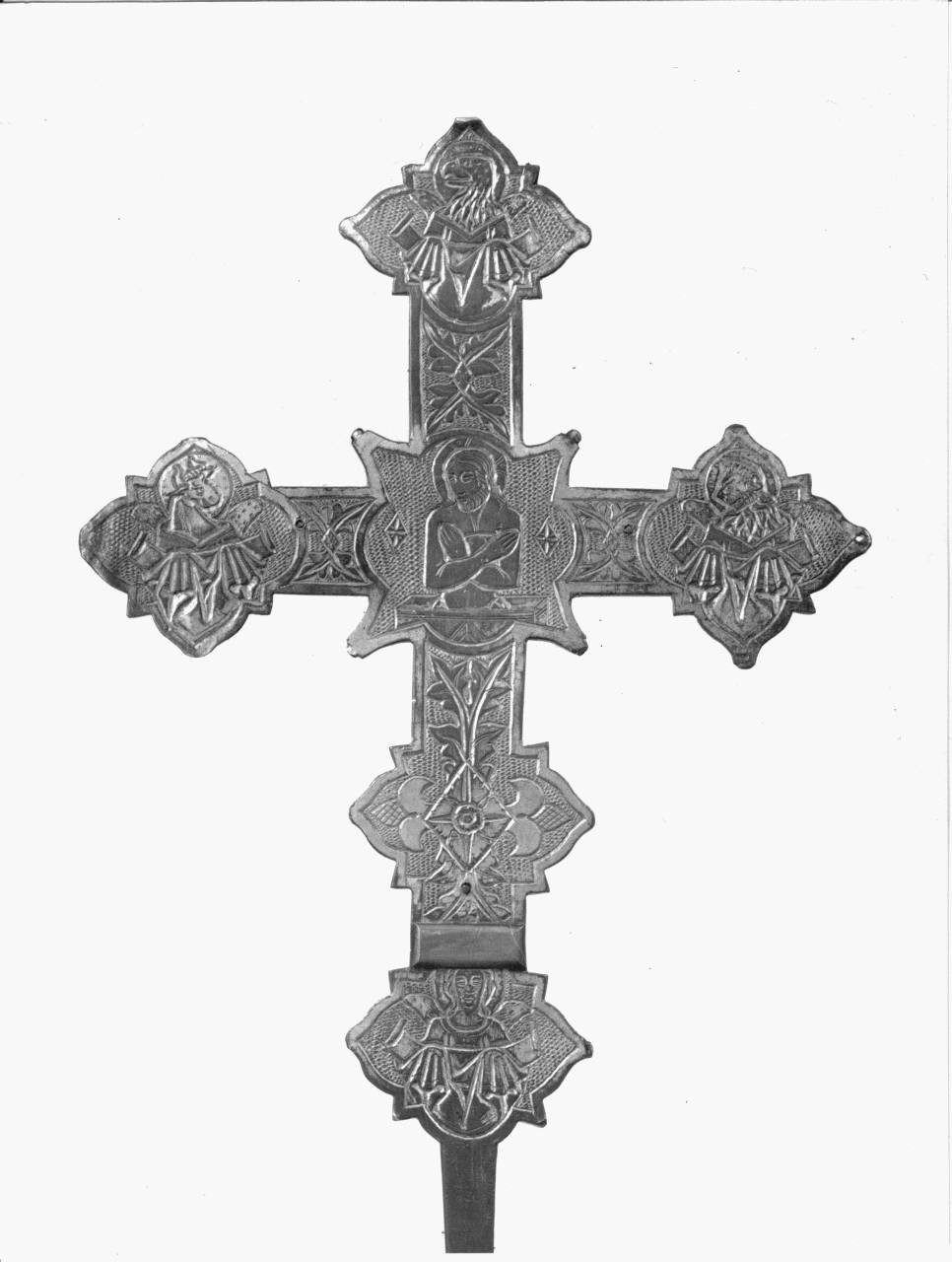 croce processionale - bottega toscana (fine/ inizio secc. XIV/ XV)
