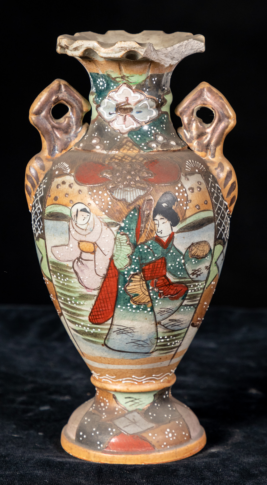vaso, opera isolata - manifattura giapponese (metà/ inizio XIX-XX)