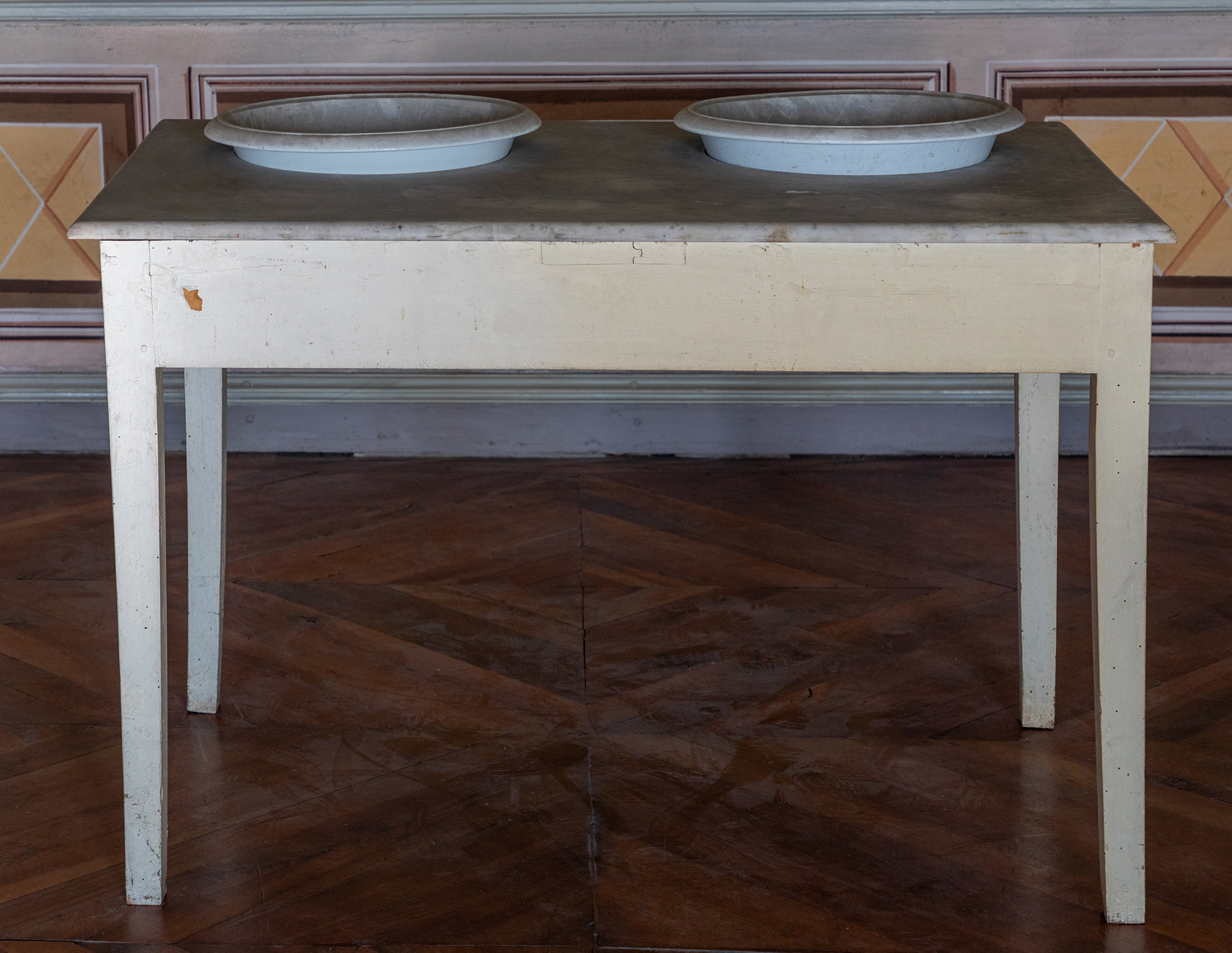 tavolo - da toeletta - manifattura italiana, produzione Villeroy & Boch (fine/ inizio XIX-XX)