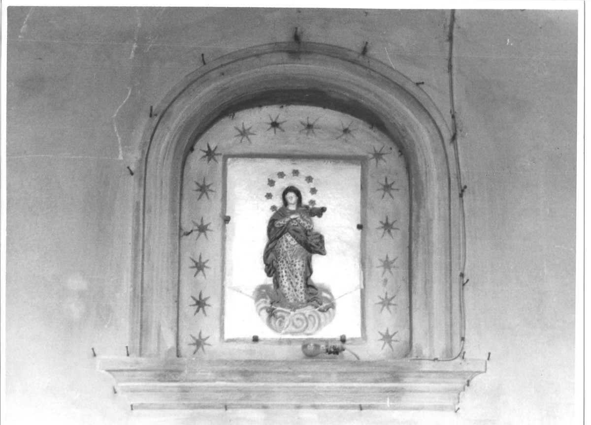 Madonna in gloria, Madonna (rilievo) - produzione toscana (prima metà sec. XIX)