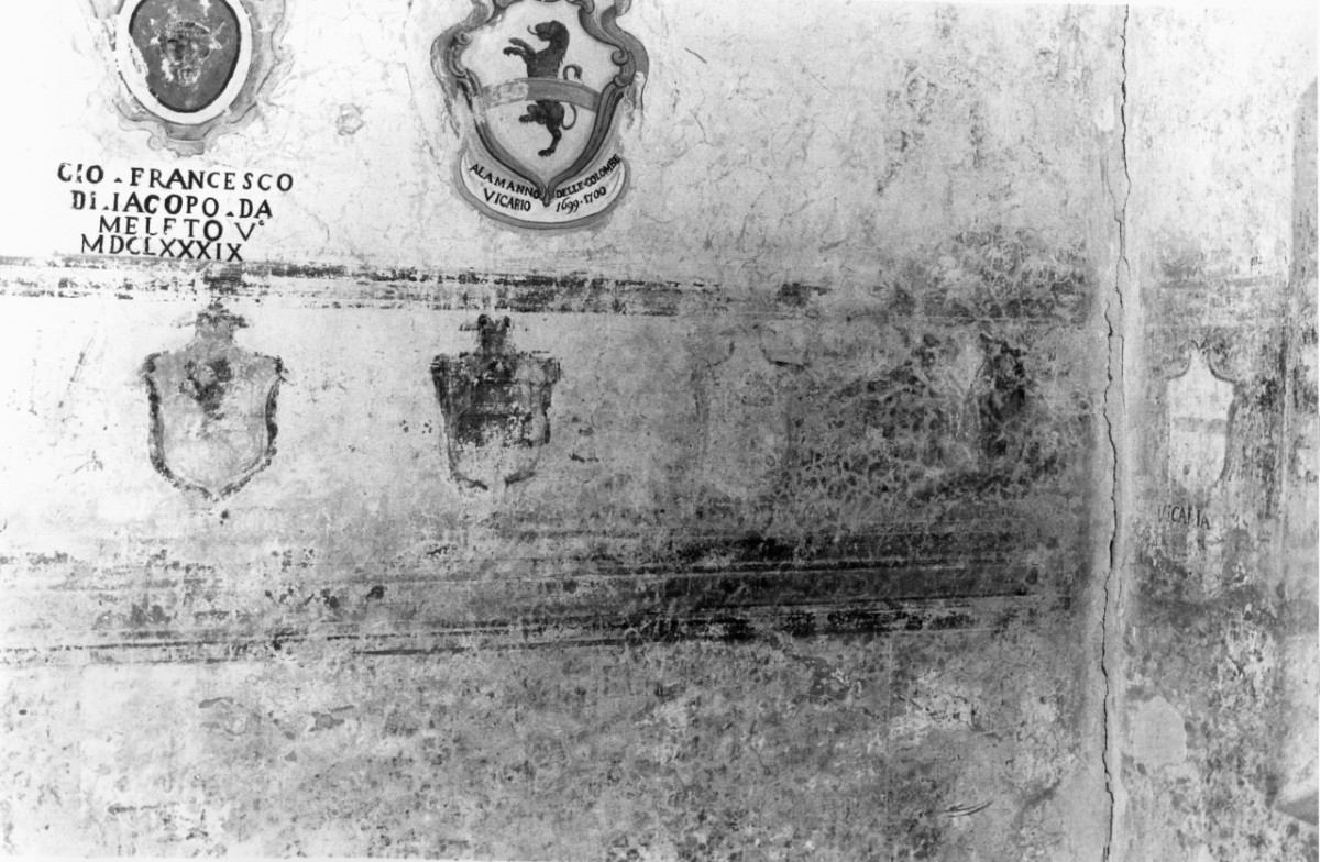 stemma (dipinto murale) - ambito toscano (sec. XVI)