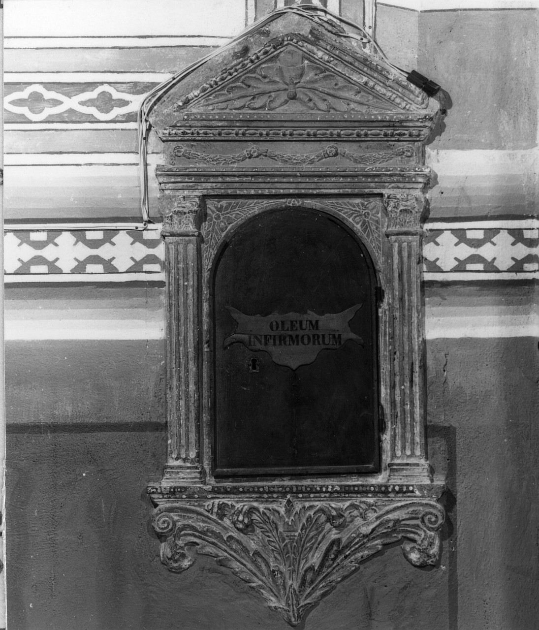 tabernacolo murale - bottega toscana (fine/ inizio secc. XV/ XVI)