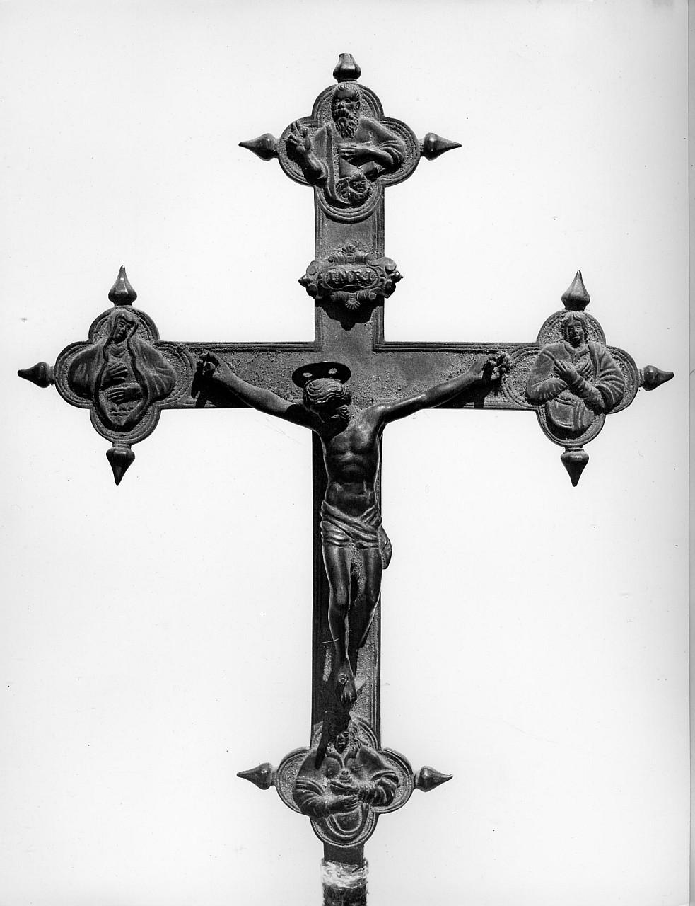 Cristo crocifisso (croce astile, opera isolata) - manifattura toscana (sec. XVII)