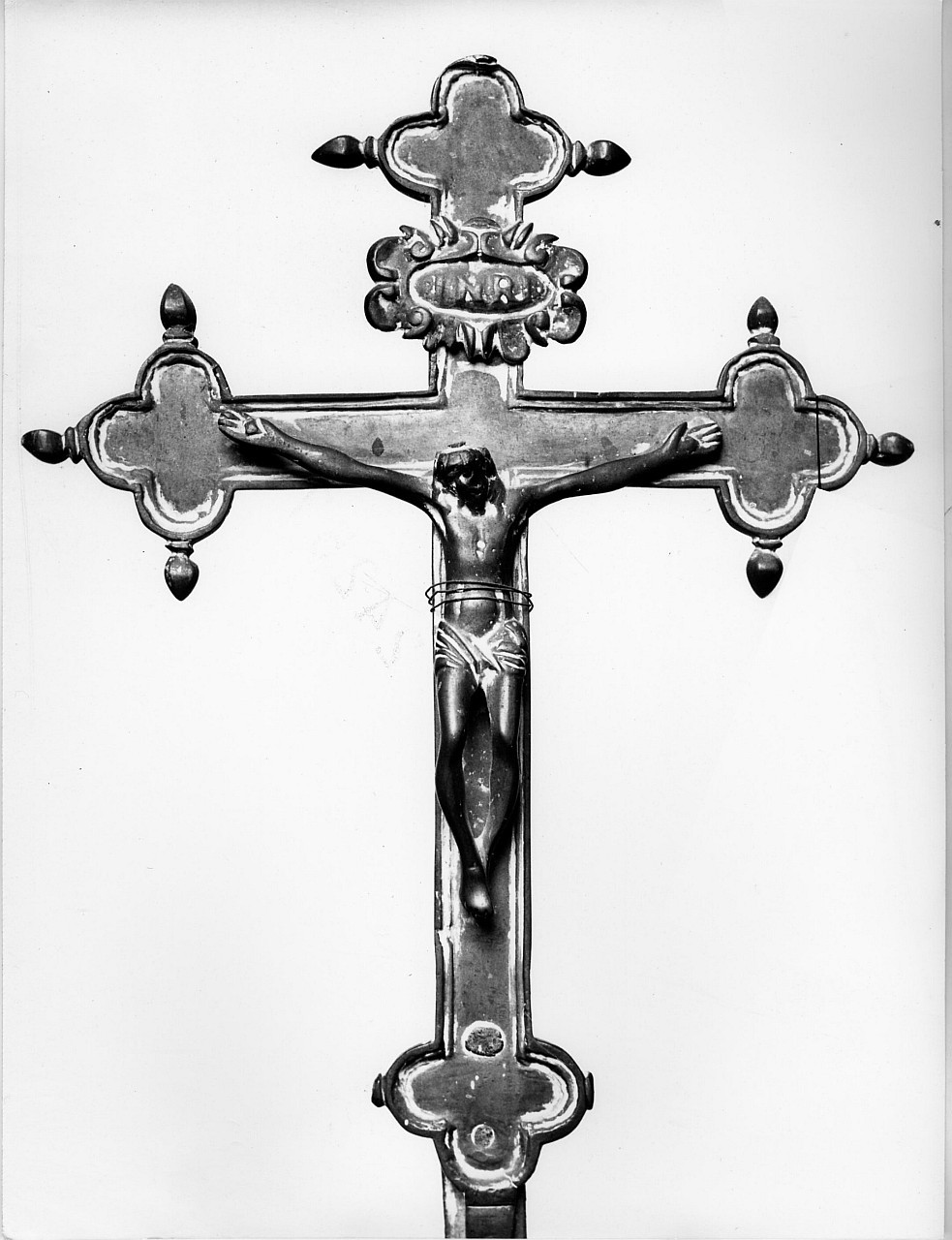 croce astile, opera isolata - manifattura toscana (sec. XVII)
