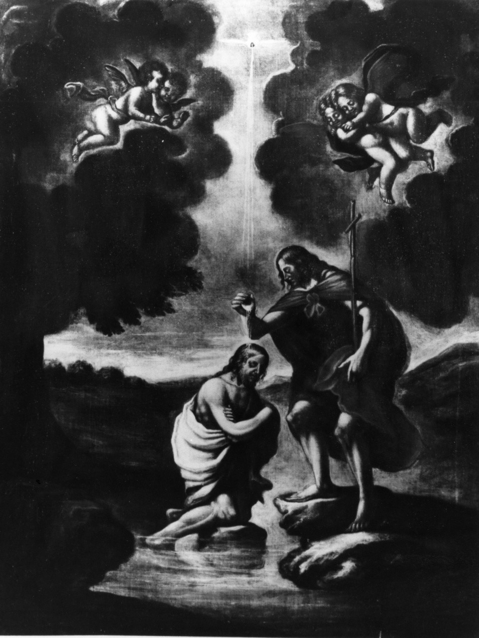 battesimo di Cristo (dipinto) - ambito toscano (sec. XVIII)