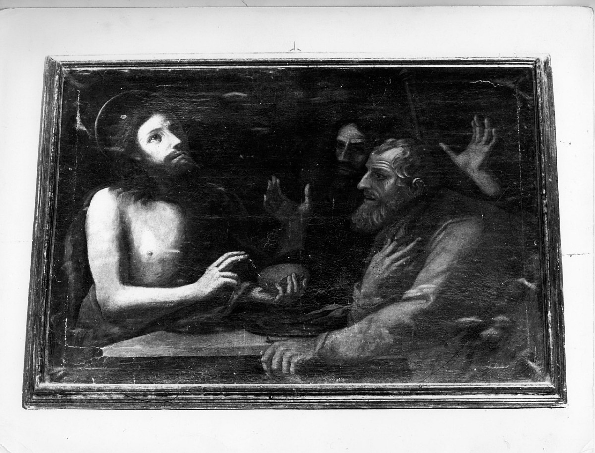 cena in Emmaus (dipinto, opera isolata) - bottega toscana (sec. XVII)