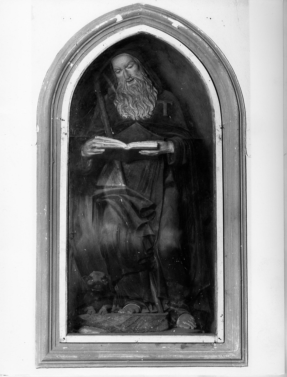 Sant'Antonio Abate (statua, opera isolata) - produzione toscana (sec. XIX)
