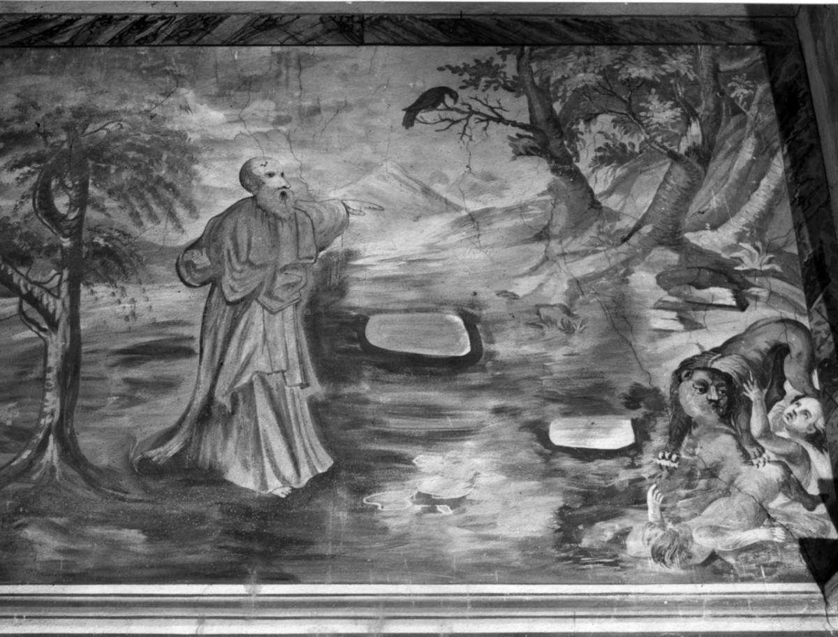 storie della vita di San Benedetto (dipinto murale) - ambito toscano (prima metà sec. XIX)