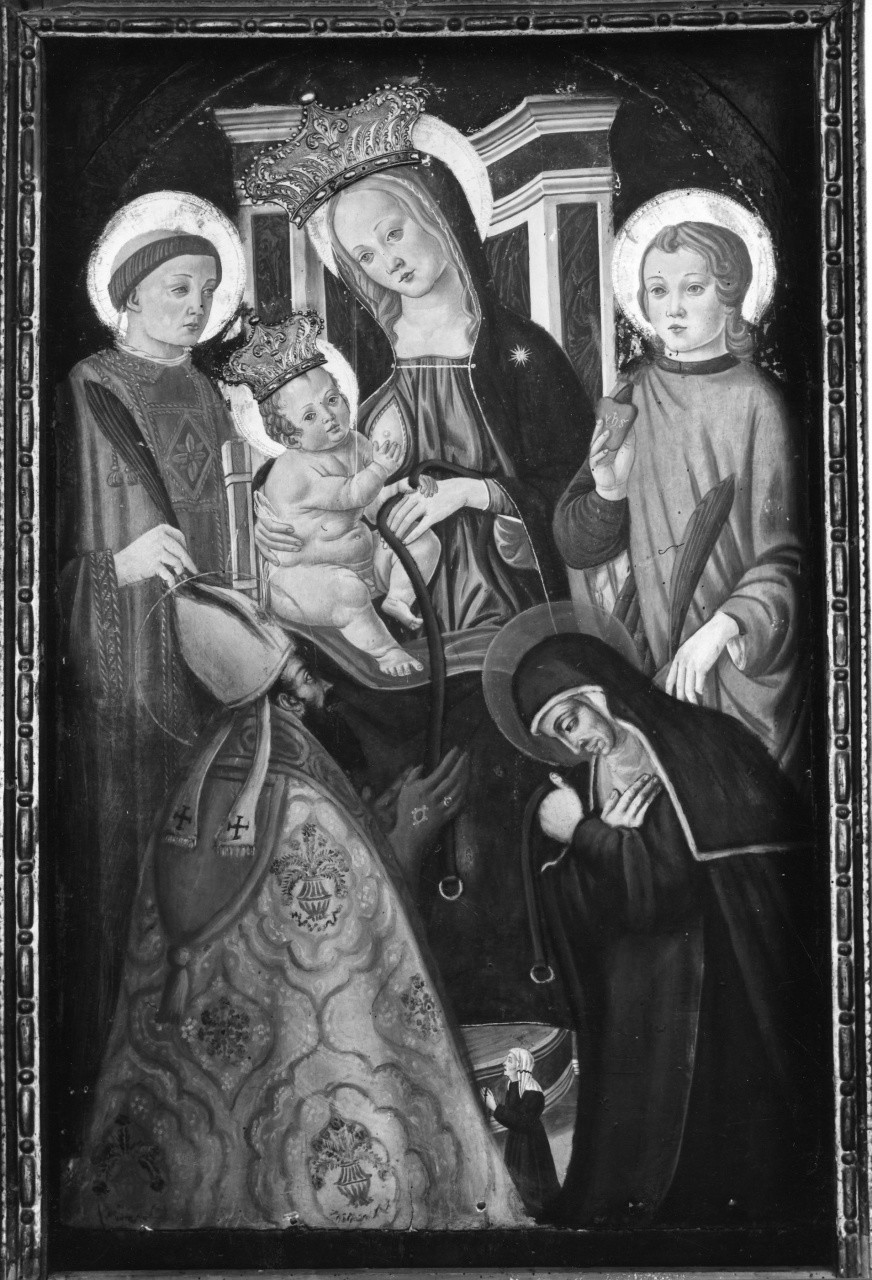 Madonna con Bambino e Santi (dipinto) - manifattura toscana (seconda metà sec. XV)