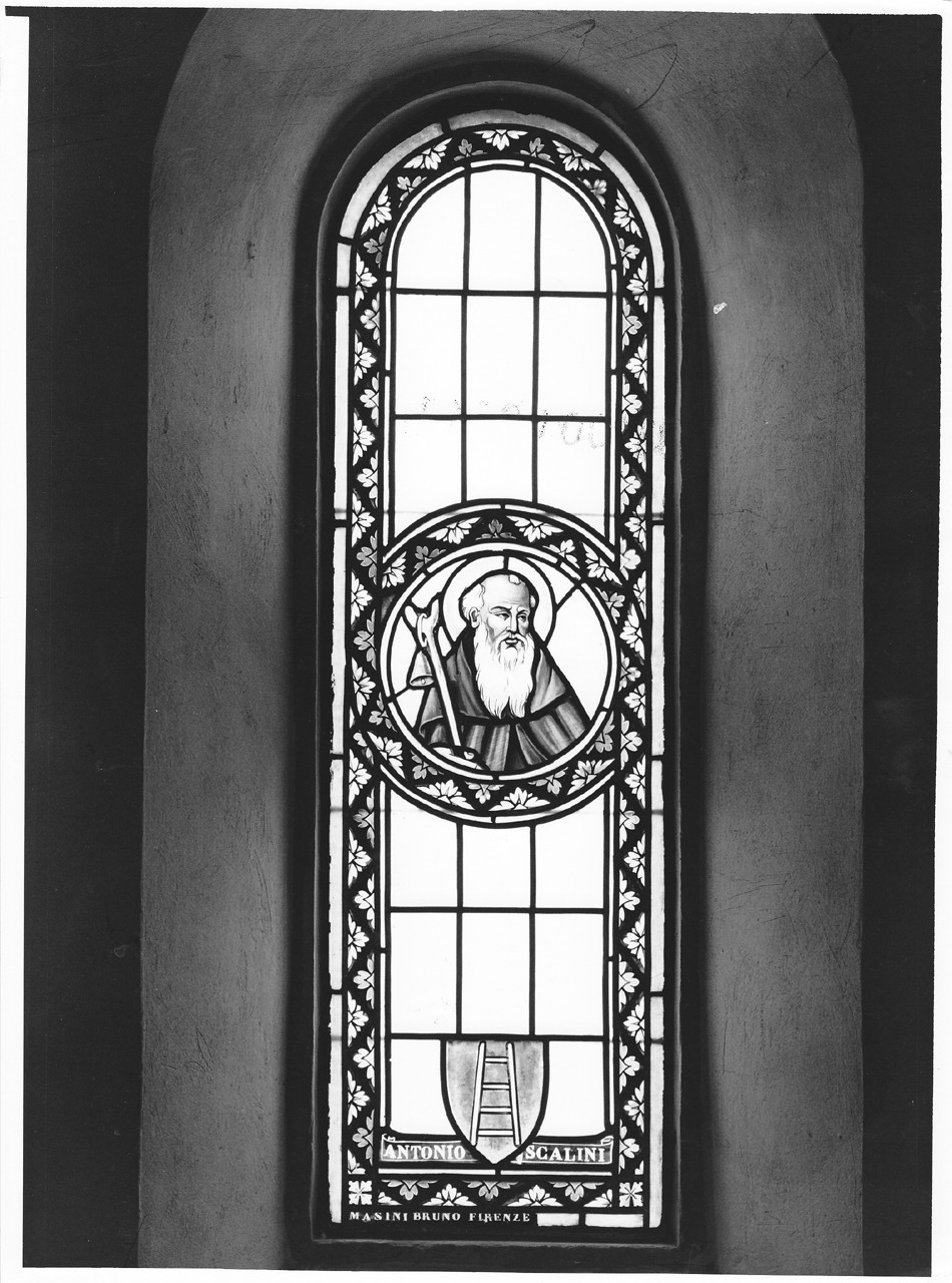 San Francesco di Paola (vetrata) di Masini Bruno (prima metà sec. XX)