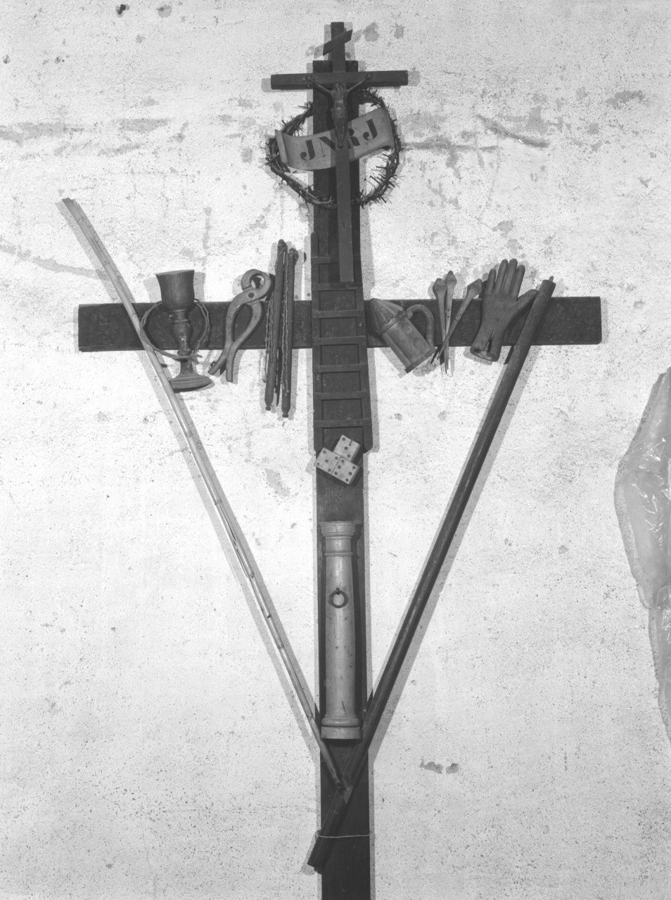 croce penitenziale - bottega toscana (sec. XIX)