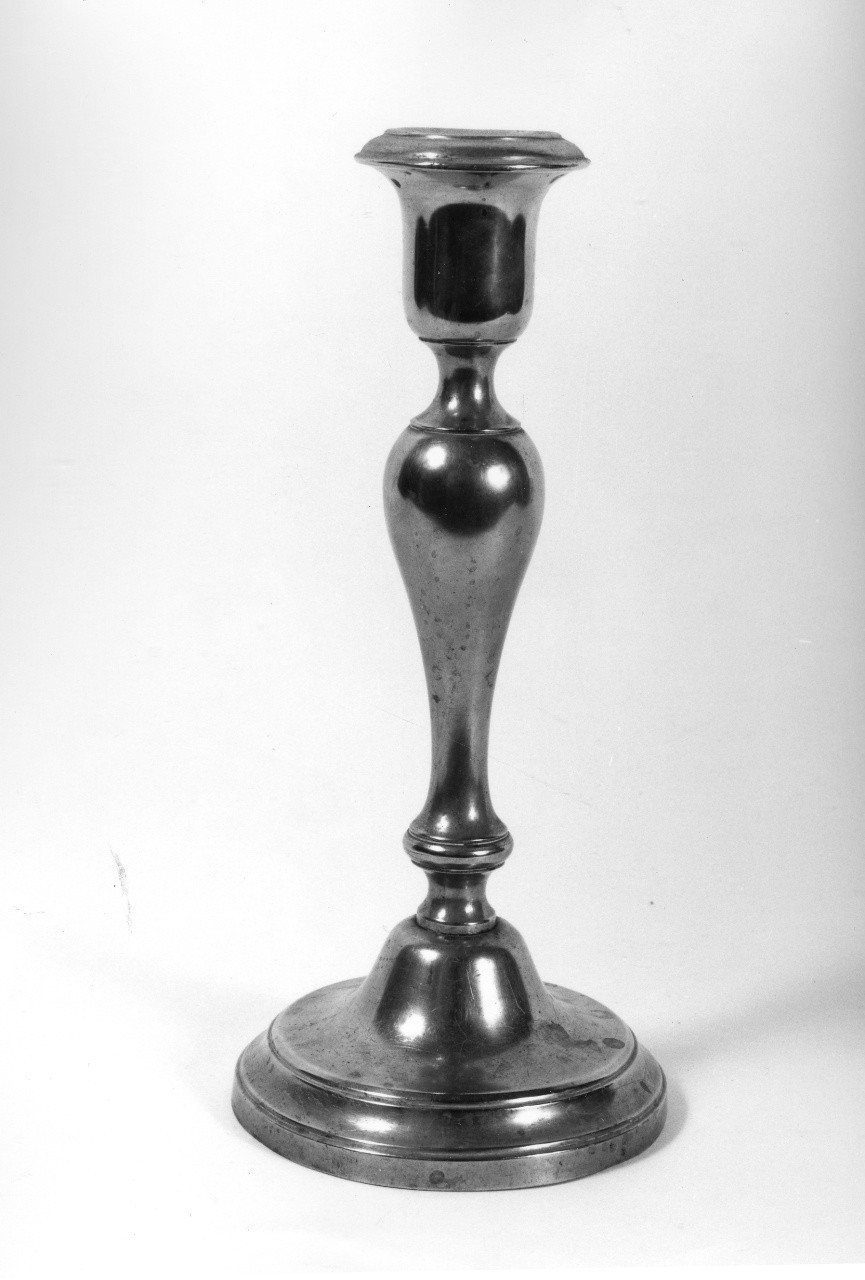 candeliere d'altare - bottega toscana (metà sec. XIX)