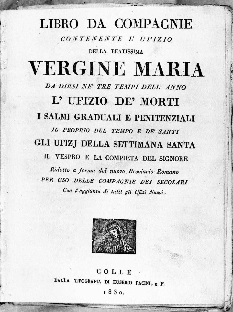 Madonna (stampa) - ambito toscano (sec. XIX)