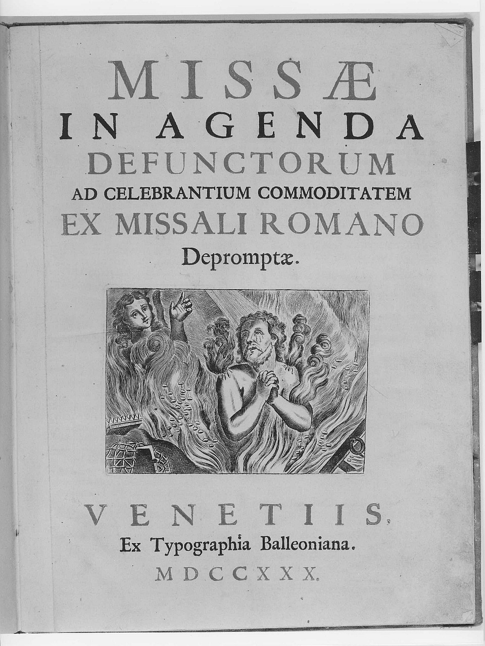 angeli che liberano le anime del purgatorio (stampa) - ambito italiano (sec. XVIII)