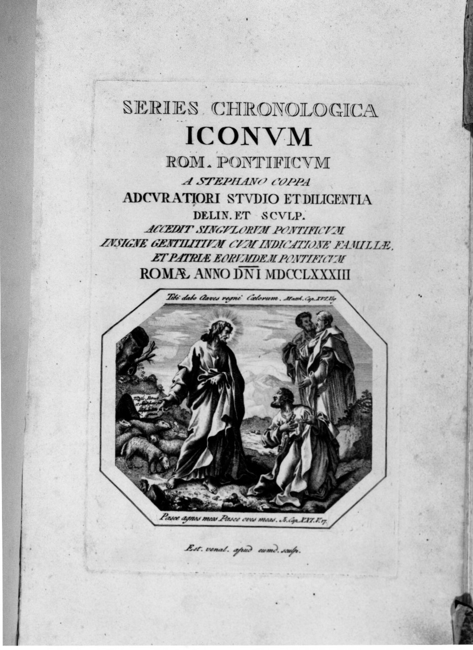 Series Chronologica iconum rom. pontificum, ritratti di pontefici (stampa, serie) di Coppa Stefano (sec. XVIII)