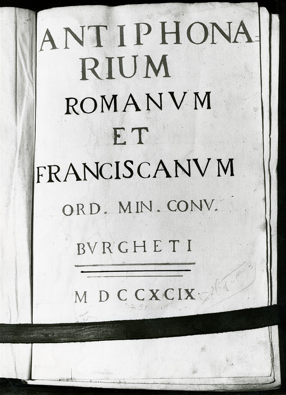 antifonario - manifattura toscana (sec. XVIII)