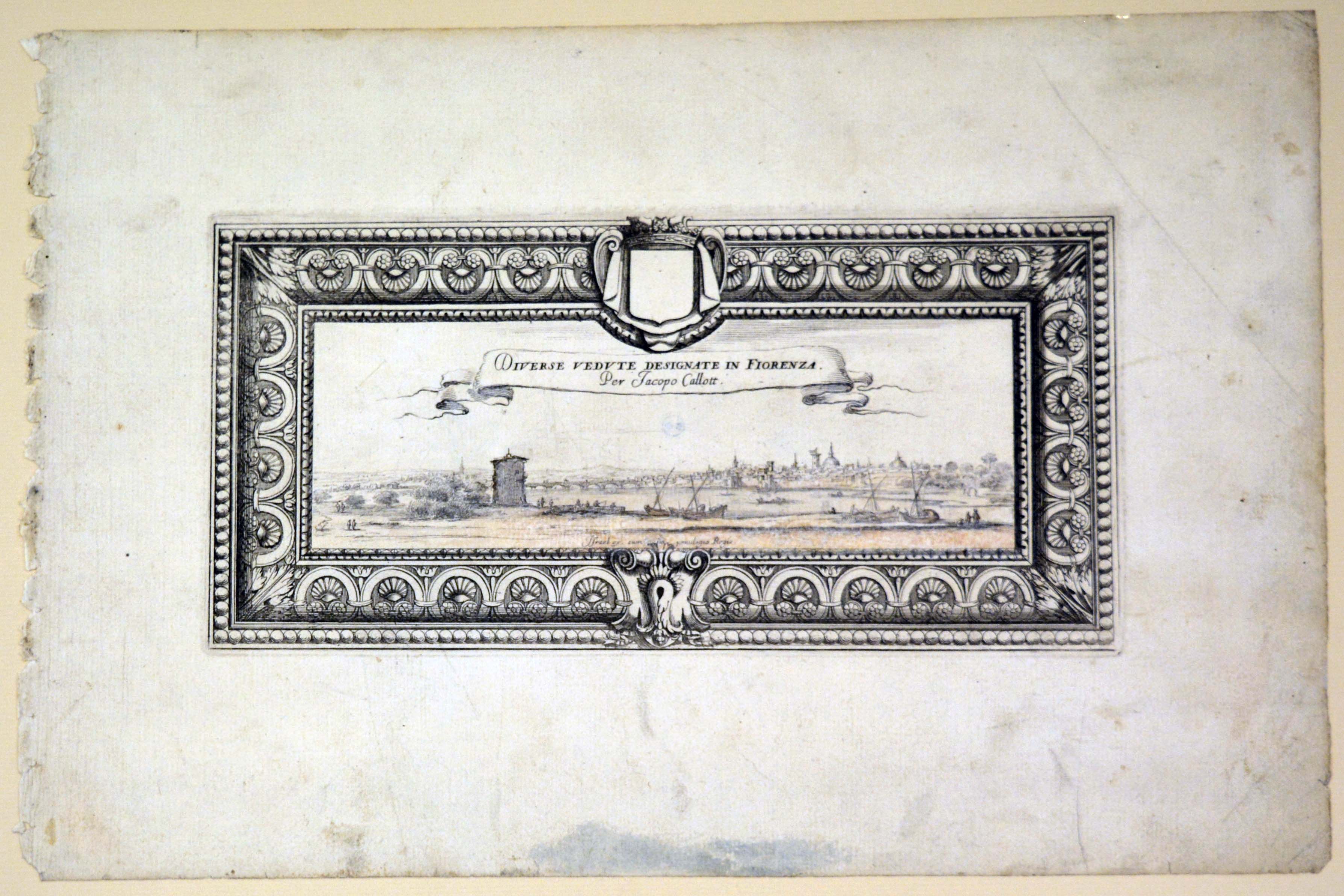 diverse vedute disegnate in Firenze (stampa) di Collignon François (primo quarto sec. XVII)