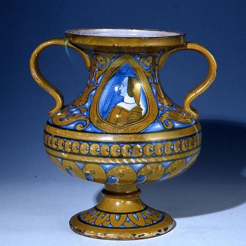 vaso - bottega derutese (primo quarto XVI secolo)