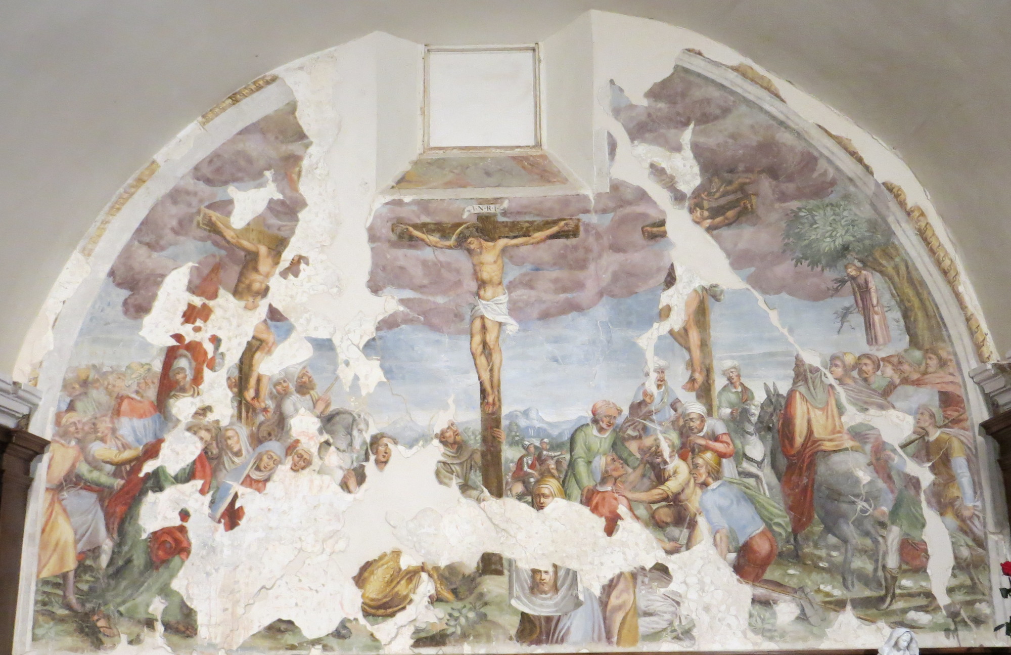 Crocifissione, Crocifissione (dipinto, complesso decorativo) - ambito abruzzese (seconda metà XVI)