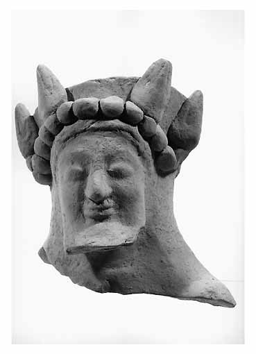 Dionysos-Hades (RILIEVO) - ambito tarantino (sec. VI a.C)